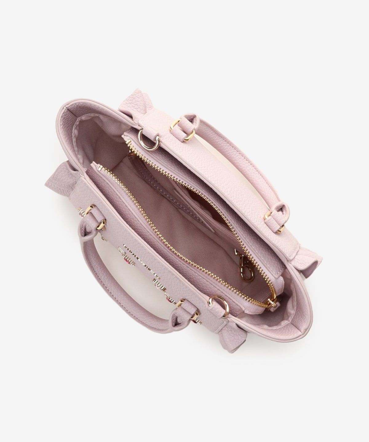 SAMANTHAVEGA Bijou Flutter Mini Bag | 2-Way Crossbody & Handbag with Jewel Heart Details