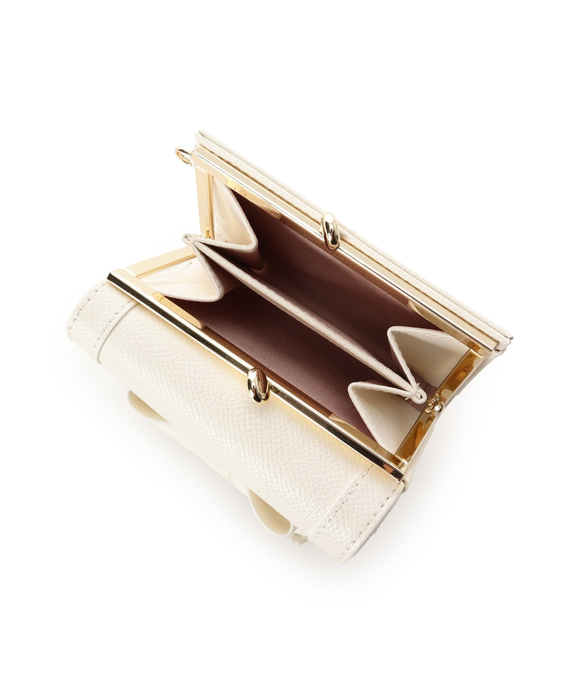 SAMANTHAVEGA Jewel Ribbon Folding Wallet | Compact & Elegant Mini Wallet with Bijou Accent