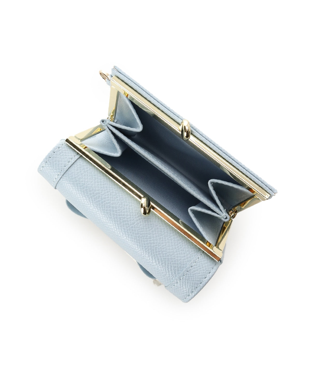 SAMANTHAVEGA Jewel Ribbon Folding Wallet | Compact & Elegant Mini Wallet with Bijou Accent