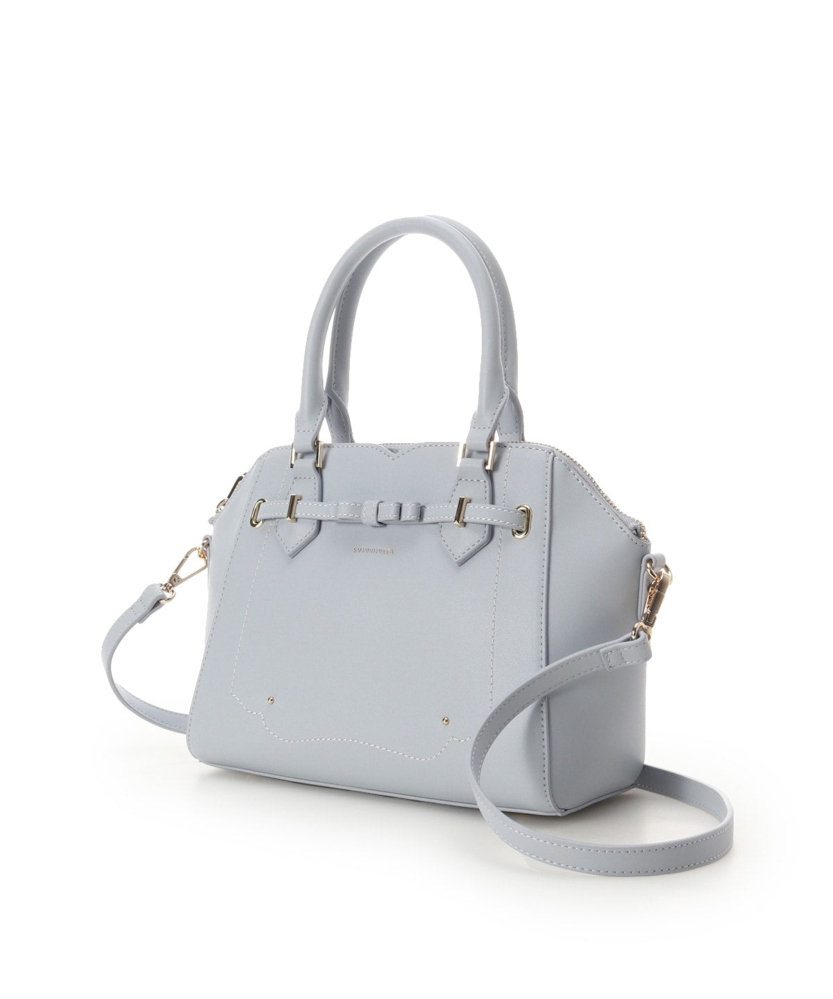SAMANTHAVEGA Barrette Ribbon Handbag Elegant Bow Accent Shoulder & Tote Bag