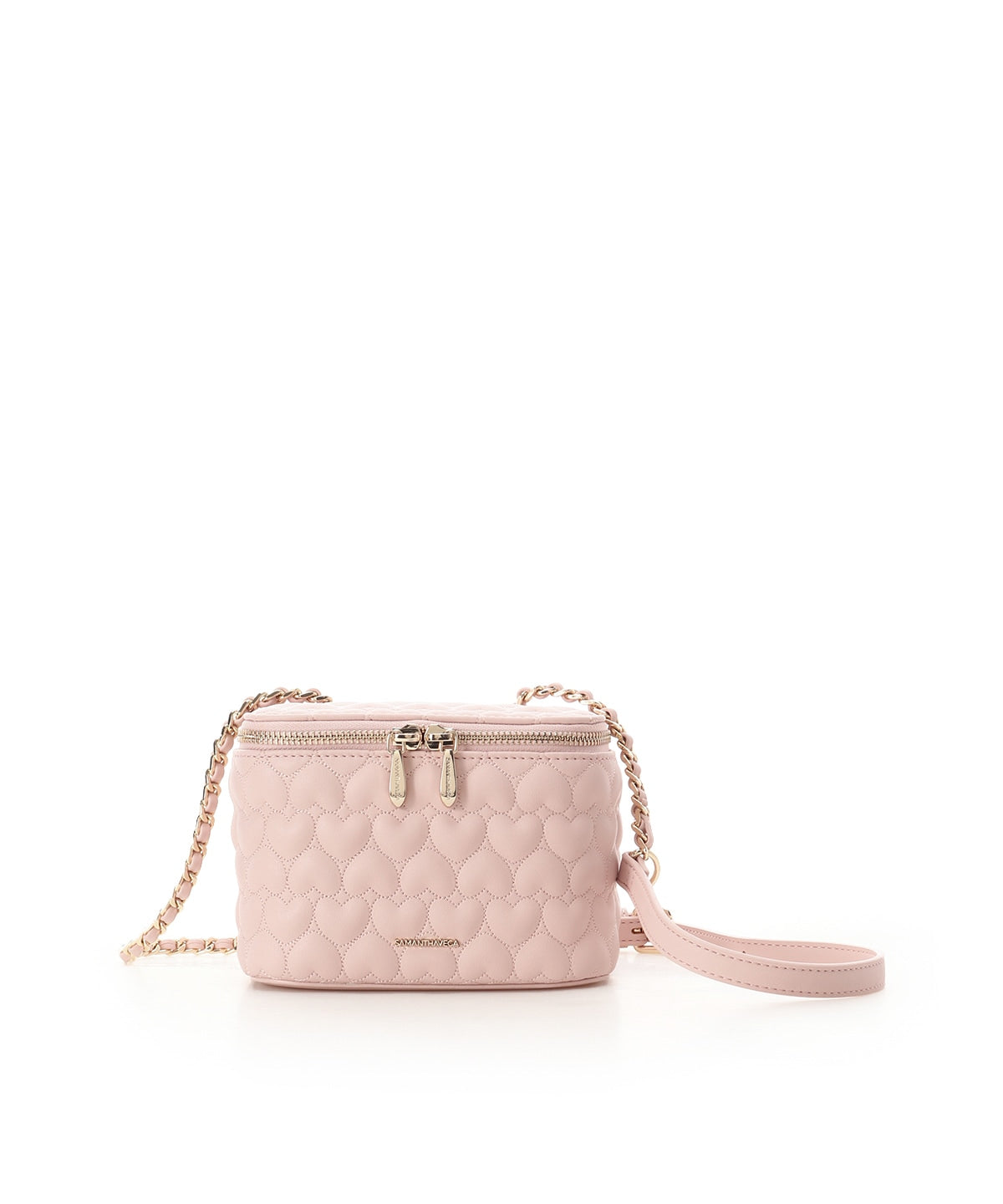 SAMANTHAVEGA Eternal Heart Quilted Vanity Bag Trendy Crossbody with Cute Puffy Hearts