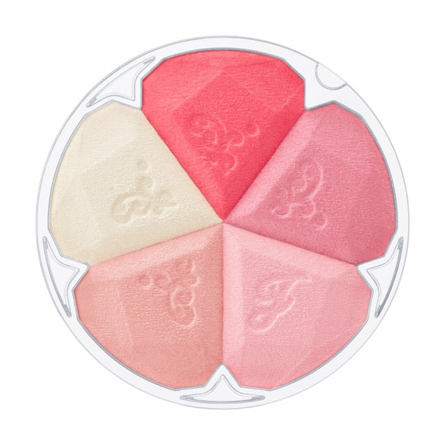 JILL STUART Bloom Mix Blush Compact | 5-Color Cheek Palette with Radiant Glow