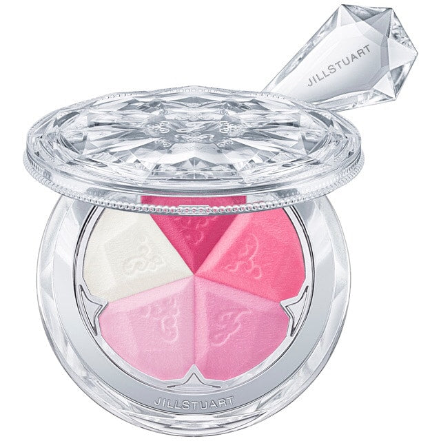 JILL STUART Bloom Mix Blush Compact | 5-Color Cheek Palette with Radiant Glow
