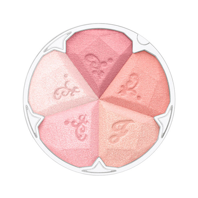 JILL STUART Bloom Mix Blush Compact | 5-Color Cheek Palette with Radiant Glow