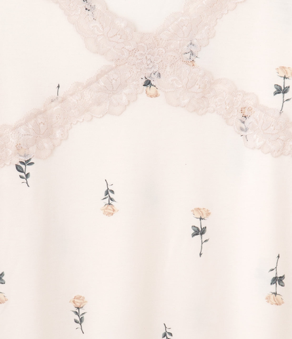 Feminine Lace-Trim Pajama Set Soft Cut & Sew Relaxed Loungewear