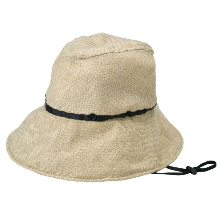 WPC UV Wide Brim Hat – Wearable Sun Umbrella in Beige & Black (UPF 50+)