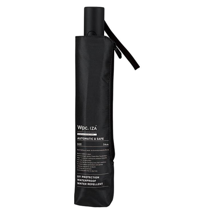 【WPC】IZA Automatic & Safe Men's Folding Parasol | One-Touch Open & Close | Sun & Rain Protection