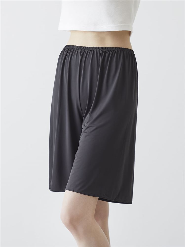 Anti-Sheer Culotte Slip Shorts 5-Inch Length | Static-Free, Quick-Dry & Ultra-Smooth