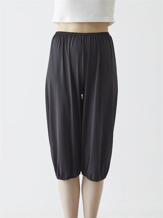 Anti-Sheer Culotte Slip Pants 7-Minute Length | Quick-Dry, Static-Free & Toilet-Safe Hem Design