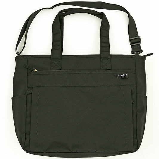 anello GRANDE Lightweight Water-Repellent 2-Way Tote Bag | 10 Pockets, A4-Friendly & Versatile for Daily Use