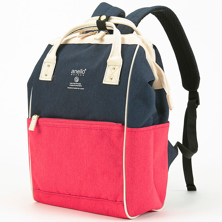 anello GRANDE Lightweight Water-Repellent Kiss-Lock Backpack S | A4-Friendly & Unisex Everyday Essential