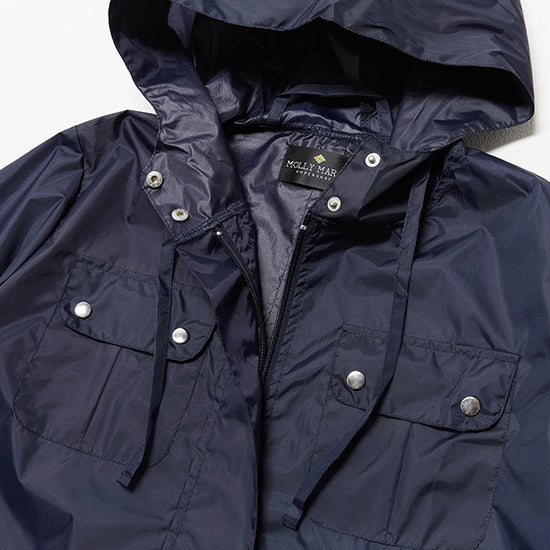 MOLLY MARAIS Mods Raincoat – Danish-Design Compact Trench (Navy)