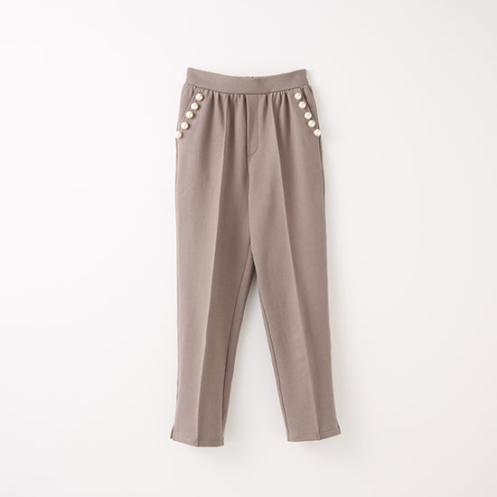 anana BIG PEARL Sweat Set – 100% Cotton Luxury Loungewear (Gray/Mocha)