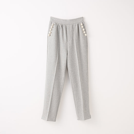 anana BIG PEARL Sweat Set – 100% Cotton Luxury Loungewear (Gray/Mocha)