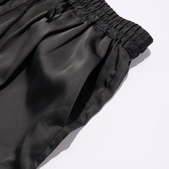 Emma Taylor Stretch Satin Tuck Wide-Leg Pants – Effortless Elegance (Navy/Charcoal/Black)