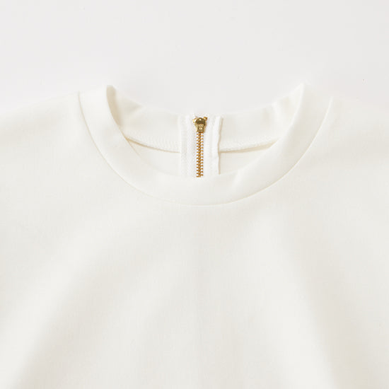 THREE SQUARE Peplum Combo Half-Sleeve Pullover Statement Style Meets Everyday Comfort