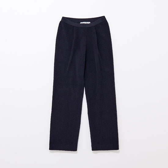 THIRD MAGAZINE Pile Tuck Pants – Soft Texture, Clean Silhouette