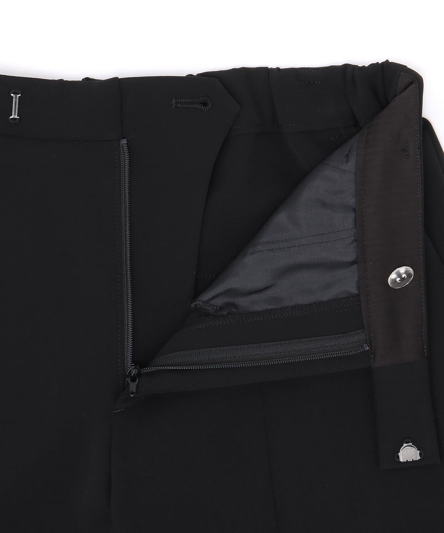 Whim Gazette Front Slit Pants | Elegant Slim Flare Trousers Made in Japan