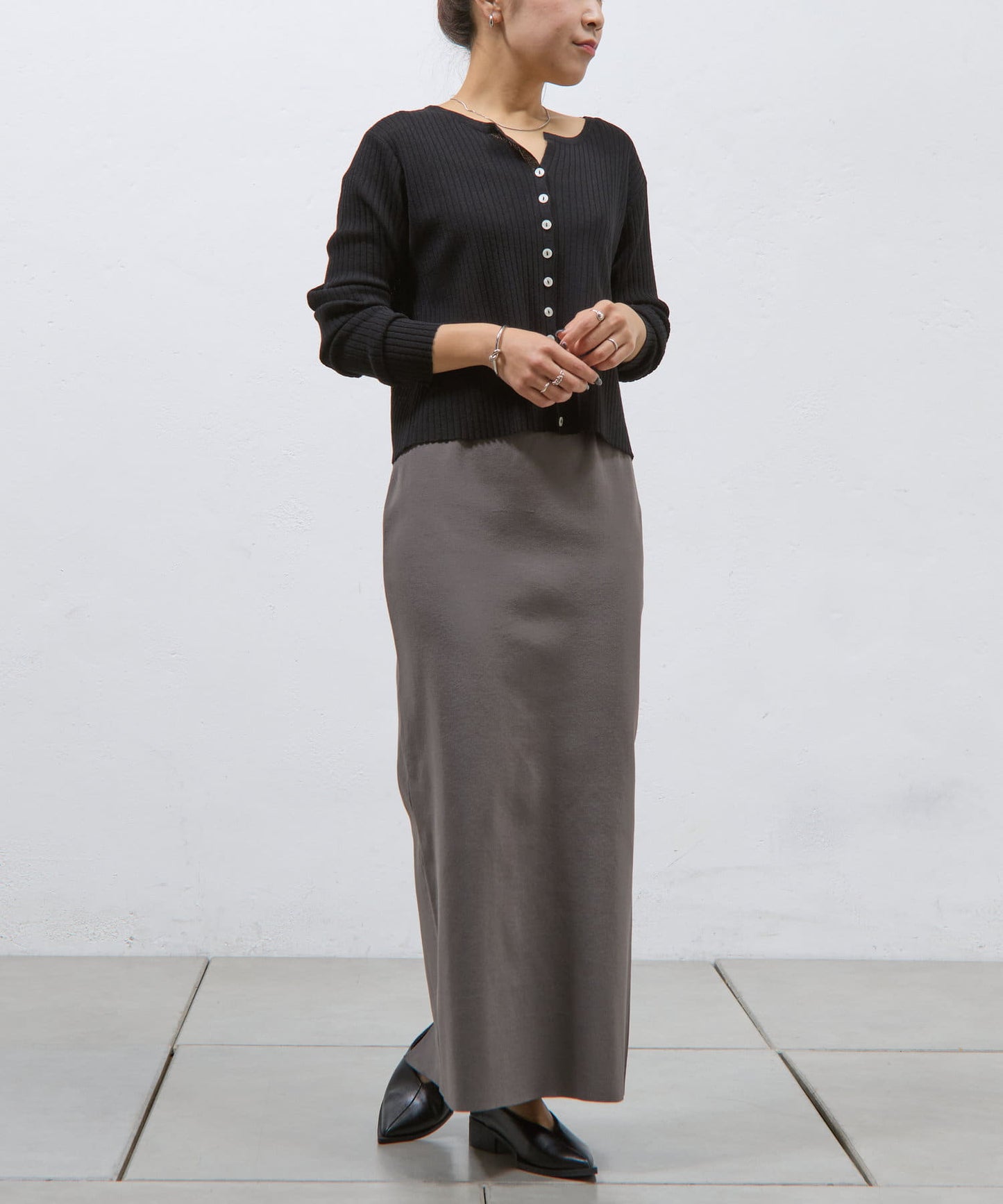 COLONY 2139 Ester Yarn Pencil Skirt Lightweight Knit with Petite Sizes (PXSPS)