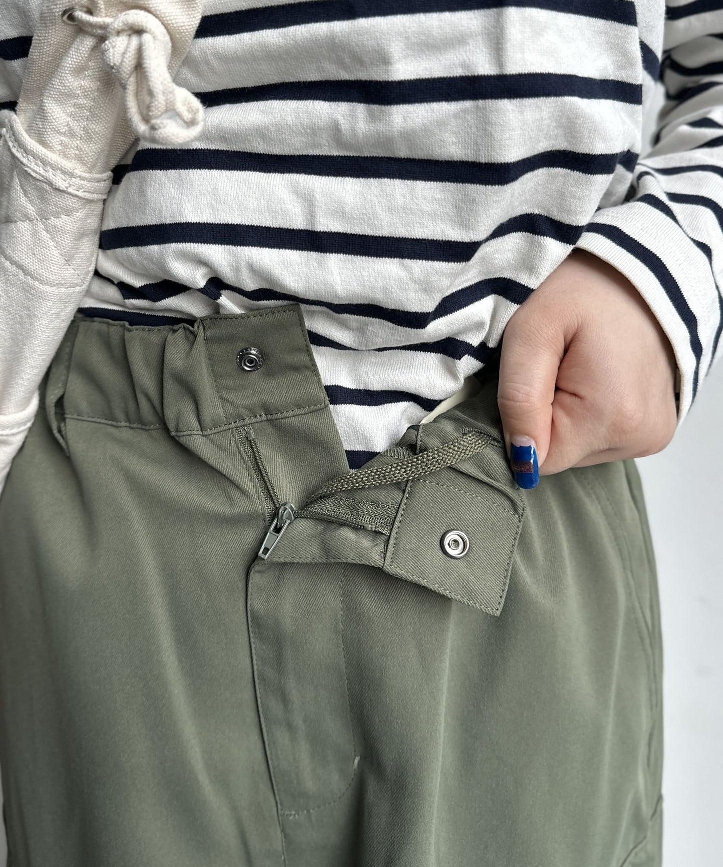 CPCM Twill Cargo Skirt Adjustable Waist, Petite & Tall Friendly