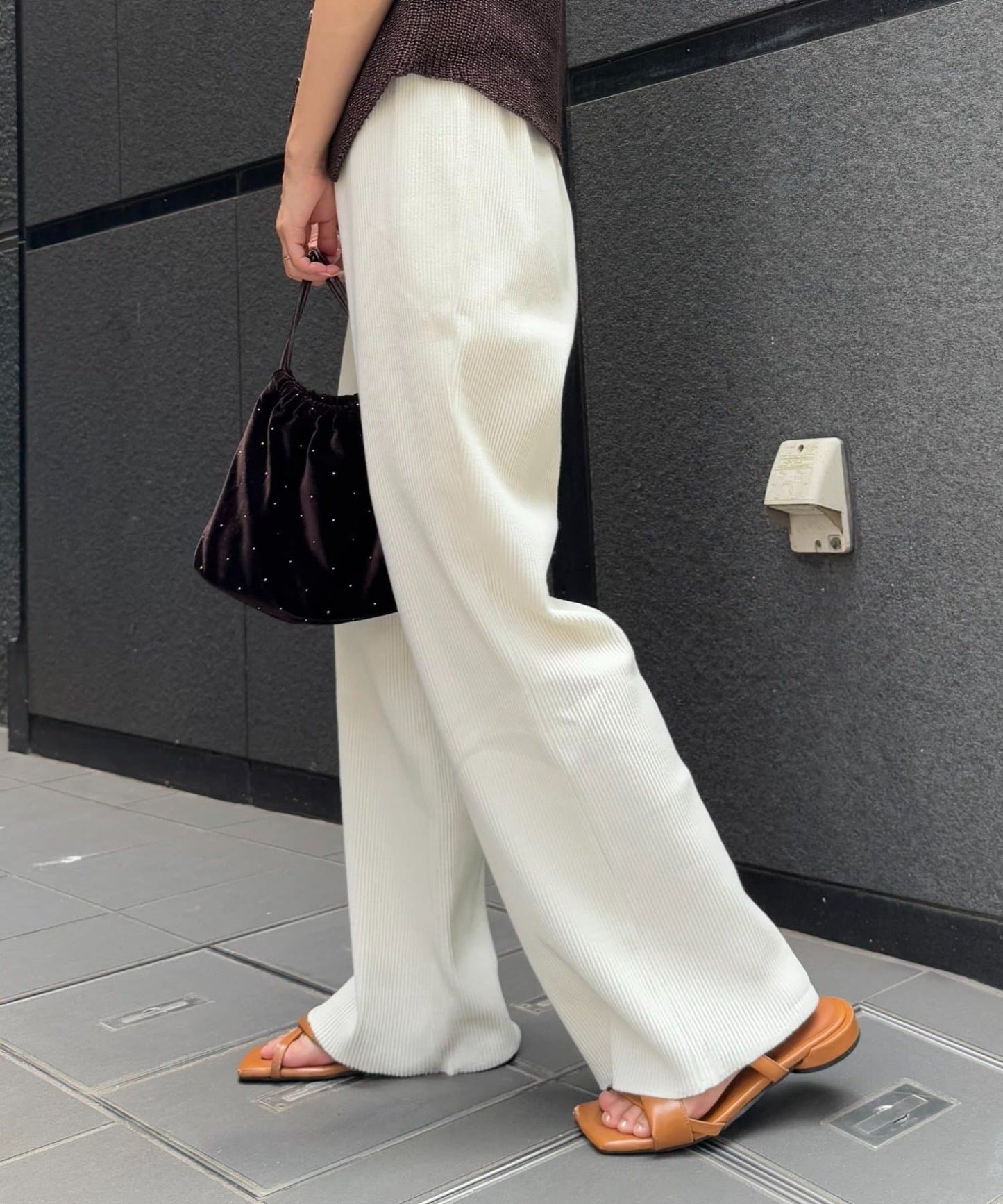 CIAOPANIC TYPY Ribbed Slim Pants | Flattering Minus 3kg Look | Unisex S–L