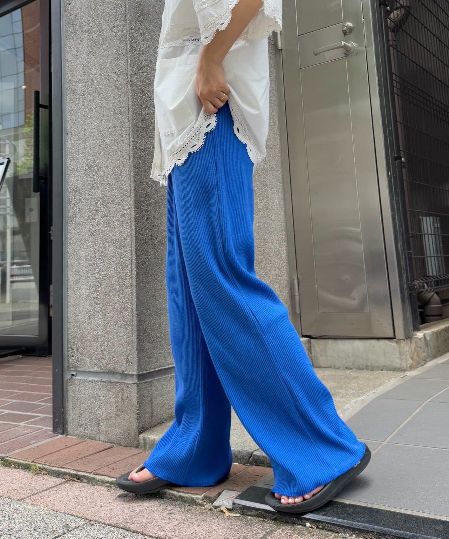 CIAOPANIC TYPY Ribbed Slim Pants | Flattering Minus 3kg Look | Unisex S–L