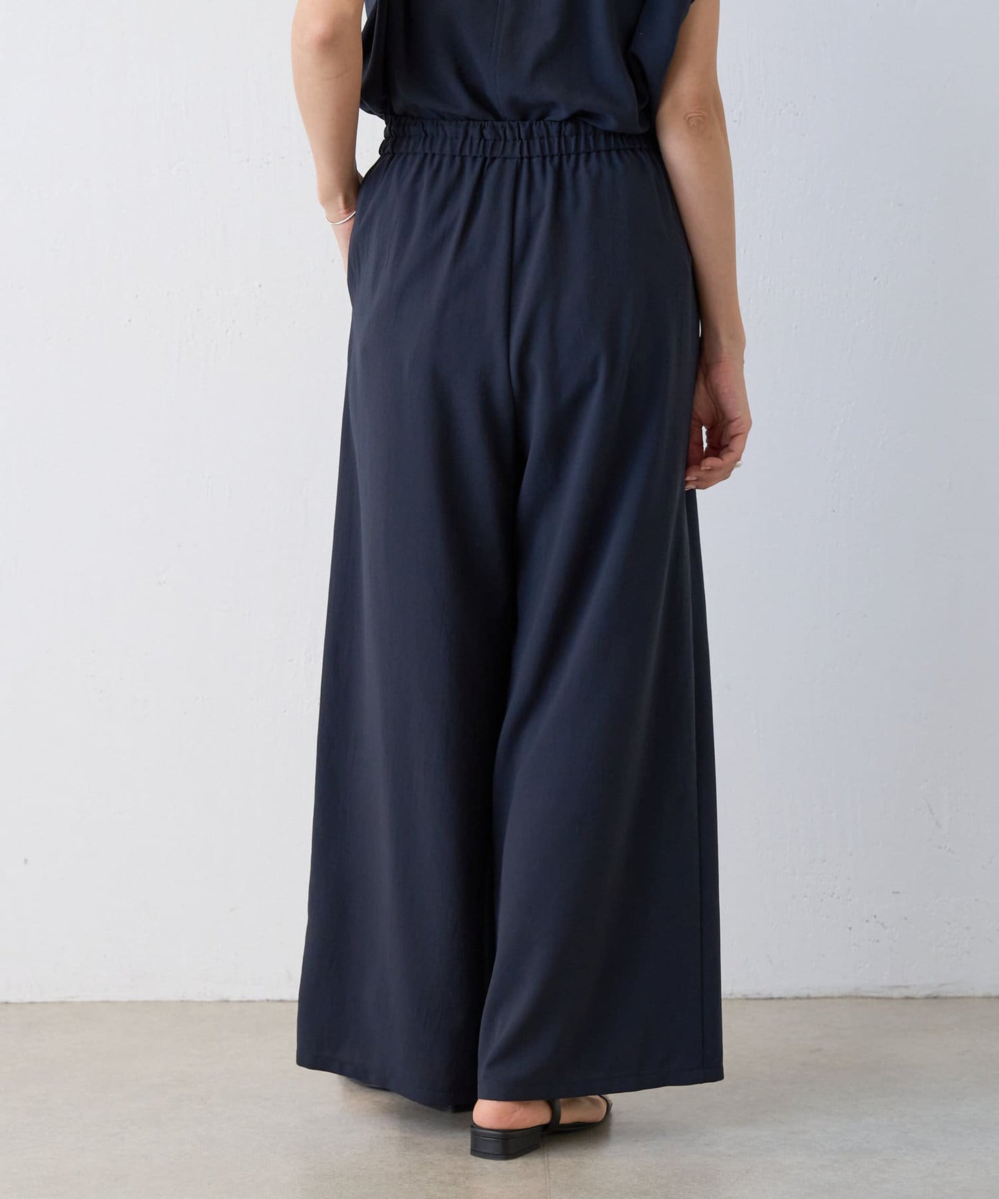 BEARDSLEY Stretch Georgette Wide Pants | Flowy, Comfortable & Elegant Everyday Wear