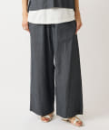 BEARDSLEY Cotton Washer Waist Rib Pants | Lightweight Wide Pants Made in Japan