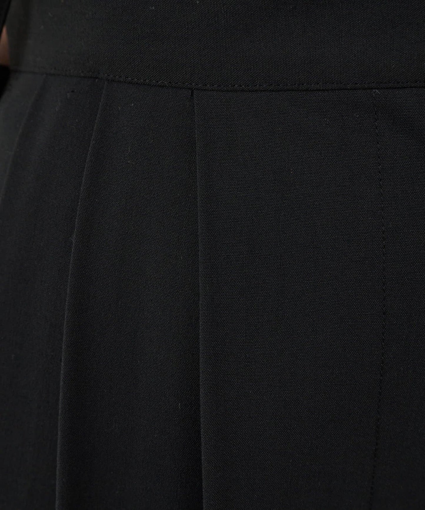 Whim Gazette “THE PAUSE” Suspender Pants Washable Wool-Like Wide Trousers with 2-Tuck Design