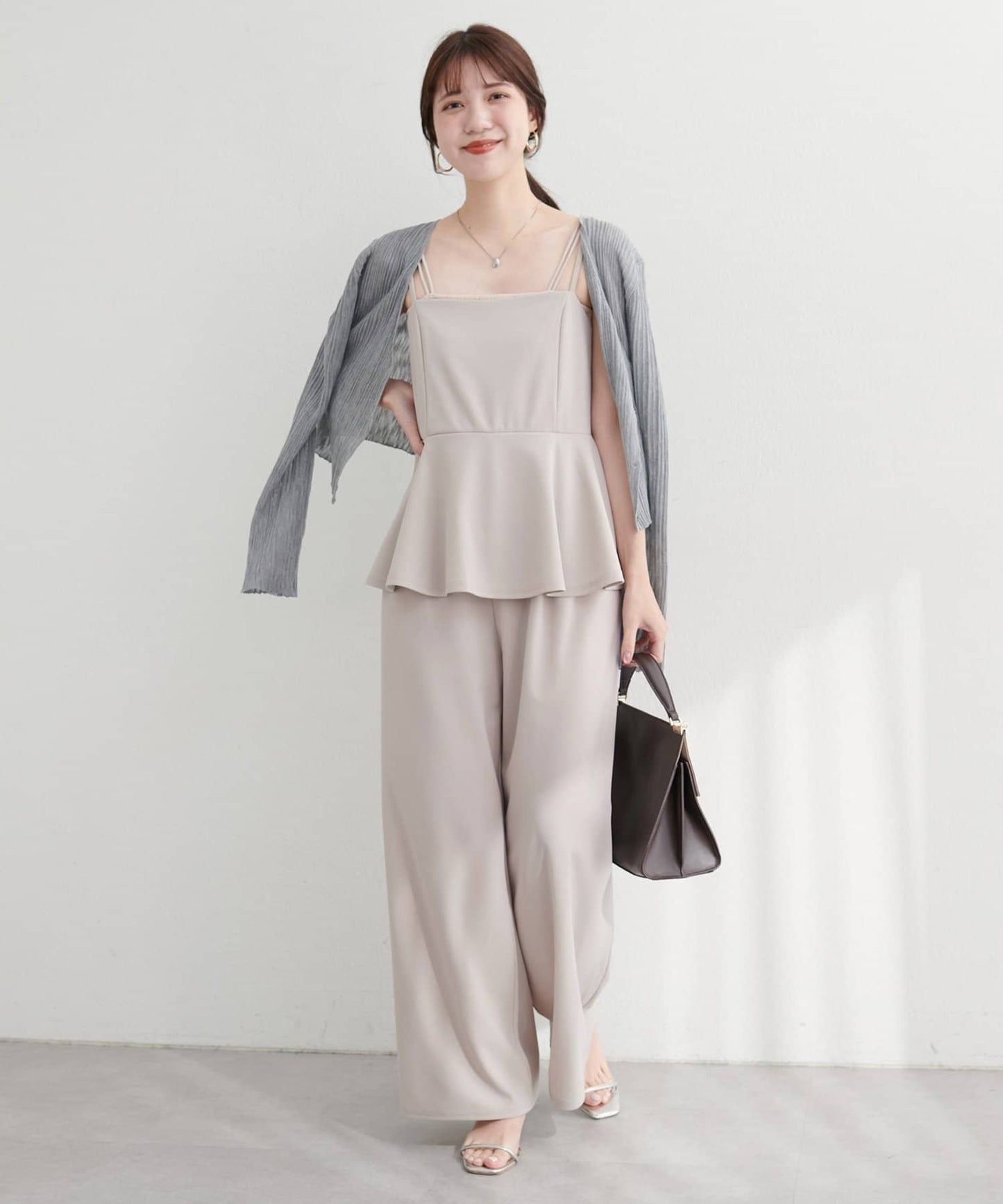 natural couture Stretch Peplum Jumpsuit | Web Exclusive | Elegant & Flattering All-in-One