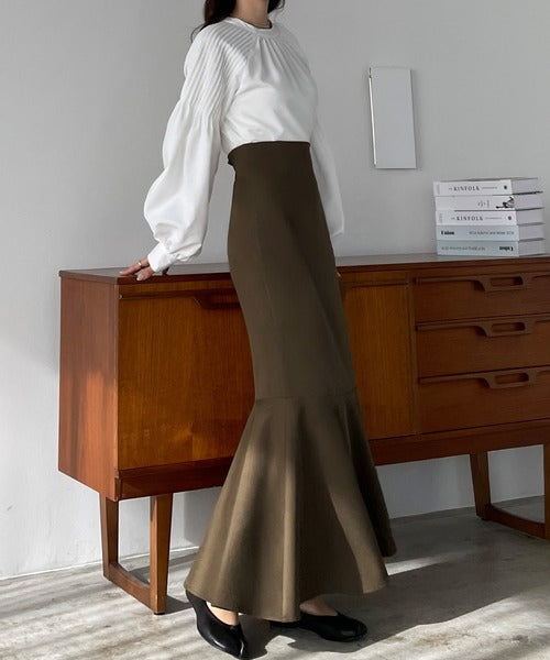Louere Lightweight High-Waist Flared Mermaid Skirt | Slimming Silhouette & Elegant Summer Essential