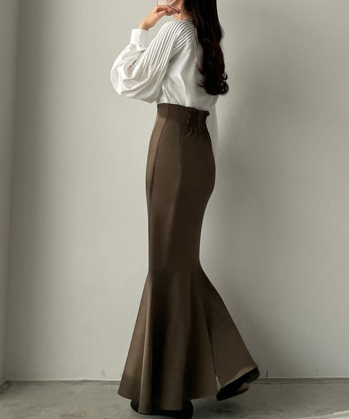 Louere Lightweight High-Waist Flared Mermaid Skirt | Slimming Silhouette & Elegant Summer Essential