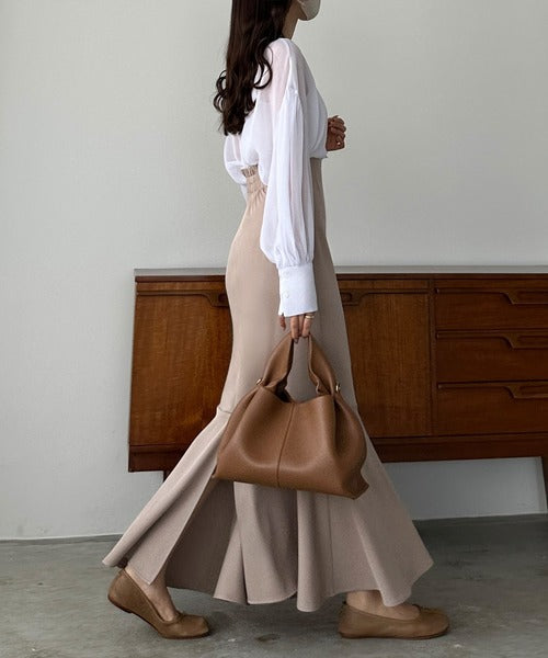 Louere Lightweight High-Waist Flared Mermaid Skirt | Slimming Silhouette & Elegant Summer Essential