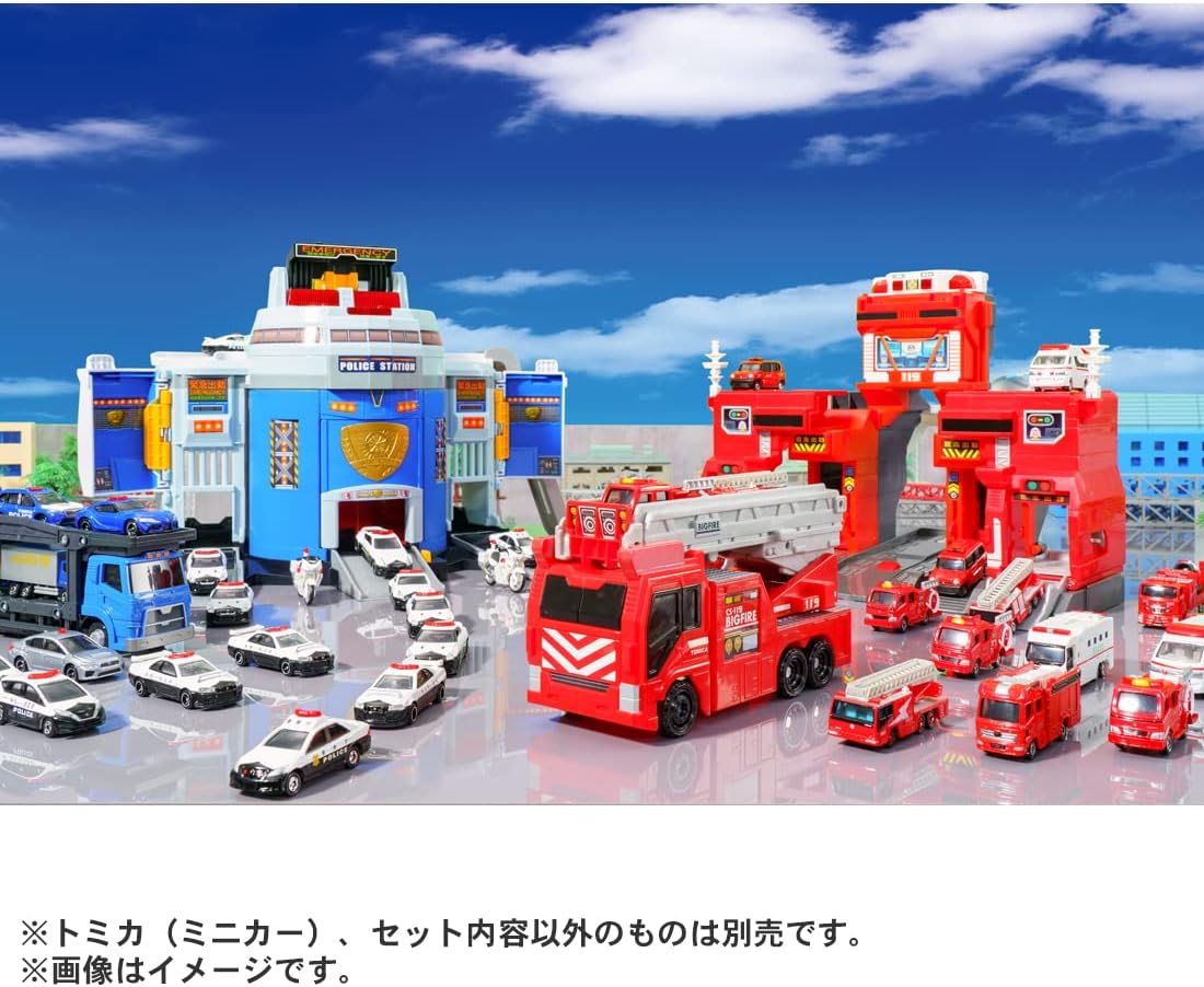 Takara Tomy Tomica "Transformation Dispatch! Big Fire Command Station" Playset (2022 Release)