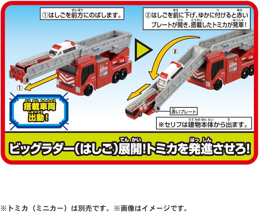 Takara Tomy Tomica "Transformation Dispatch! Big Fire Command Station" Playset (2022 Release)