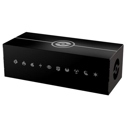 Pokémon TCG Long Card Box “Black” | Premium Trading Card Storage Box | Japan Exclusive