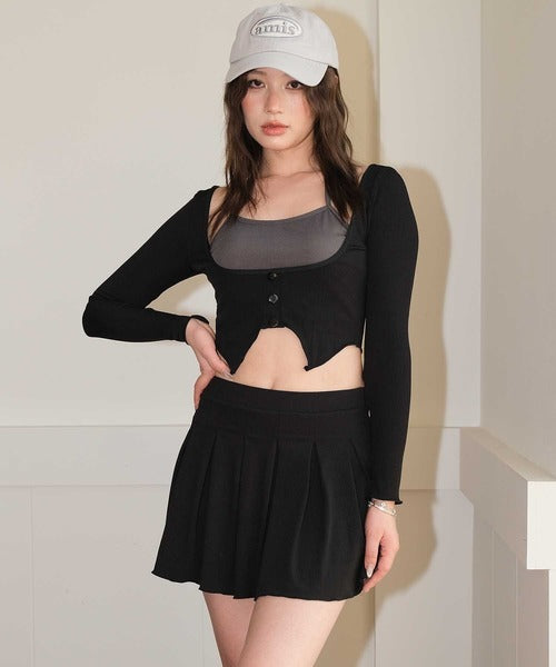 OSYAREVO Ribbed Bikini 3-Piece Set – Cardigan-Inspired Design for Chic, Comfortable Coverage