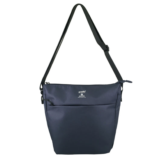 anello GRANDE Lightweight Water-Repellent Shoulder Bag | B5 Slim Crossbody with Key Ring &; Bottle Holder