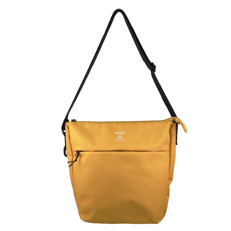 anello GRANDE Lightweight Water-Repellent Shoulder Bag | B5 Slim Crossbody with Key Ring &; Bottle Holder
