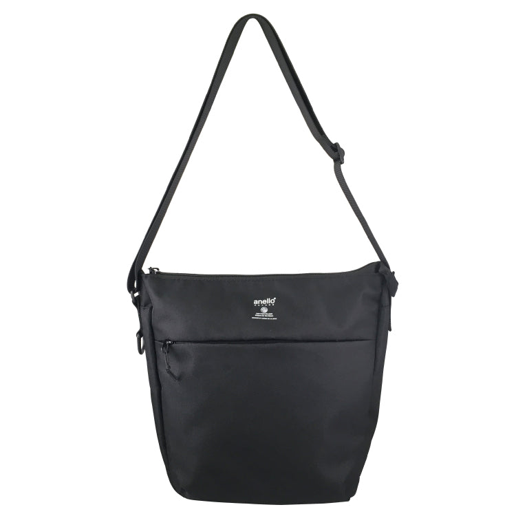 anello GRANDE Lightweight Water-Repellent Shoulder Bag | B5 Slim Crossbody with Key Ring &; Bottle Holder