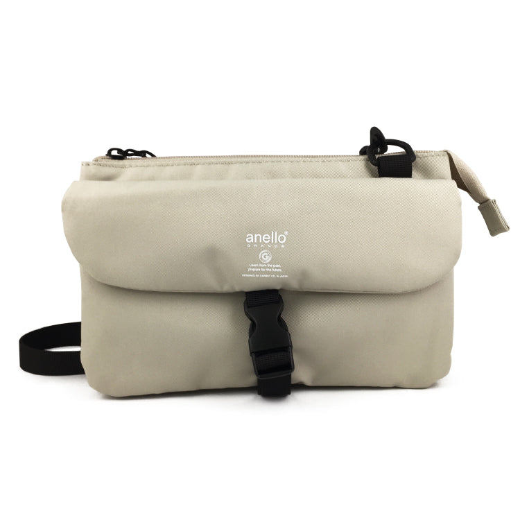 anello GRANDE Lightweight Water-Repellent Wallet Shoulder Bag | 10-Pocket Organizer with Detachable Strap