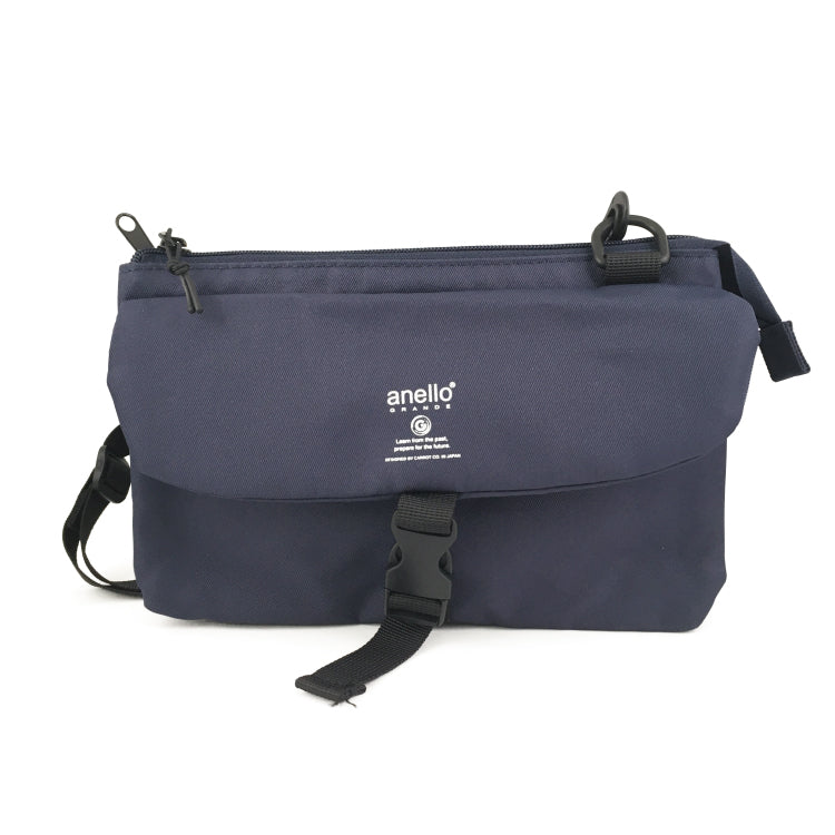anello GRANDE Lightweight Water-Repellent Wallet Shoulder Bag | 10-Pocket Organizer with Detachable Strap