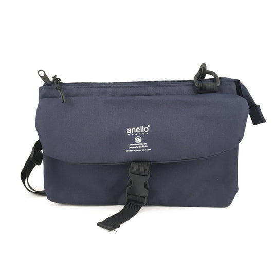 anello GRANDE Lightweight Water-Repellent Wallet Shoulder Bag | 10-Pocket Organizer with Detachable Strap