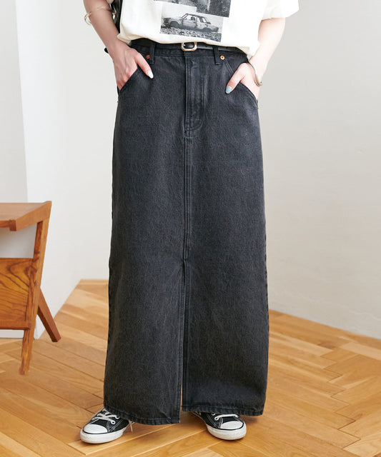 DISCOAT US Cotton Denim Narrow Skirt Improved Design Sustainable US Cotton