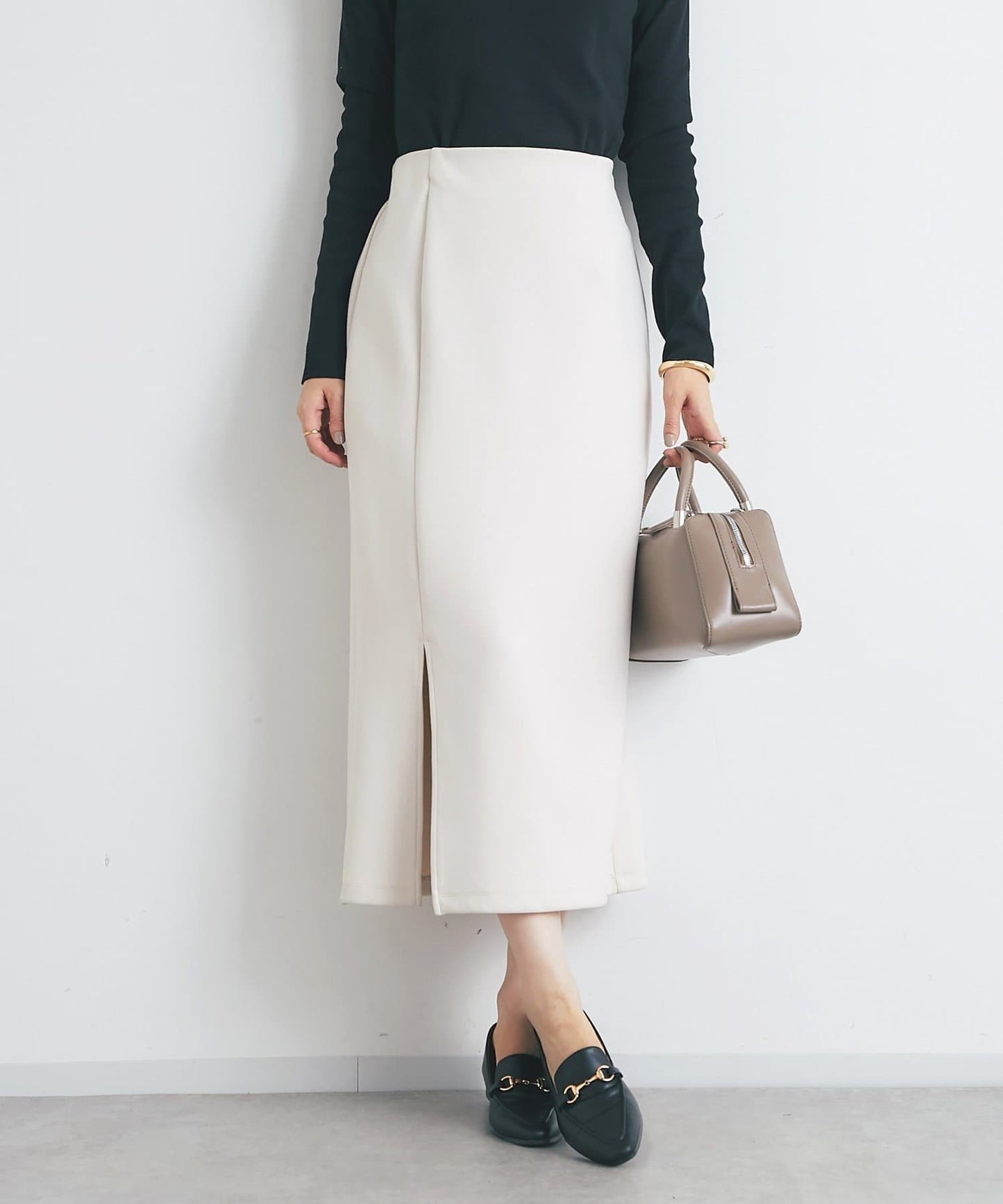 un dix cors Slit Double-Knit Narrow Skirt All-Season Bestseller with Flattering Fit