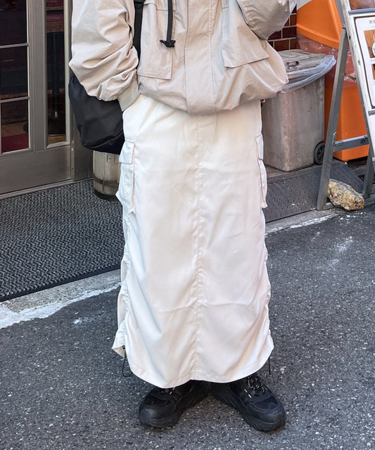 CPCM Twill Cargo Skirt Adjustable Waist, Petite & Tall Friendly