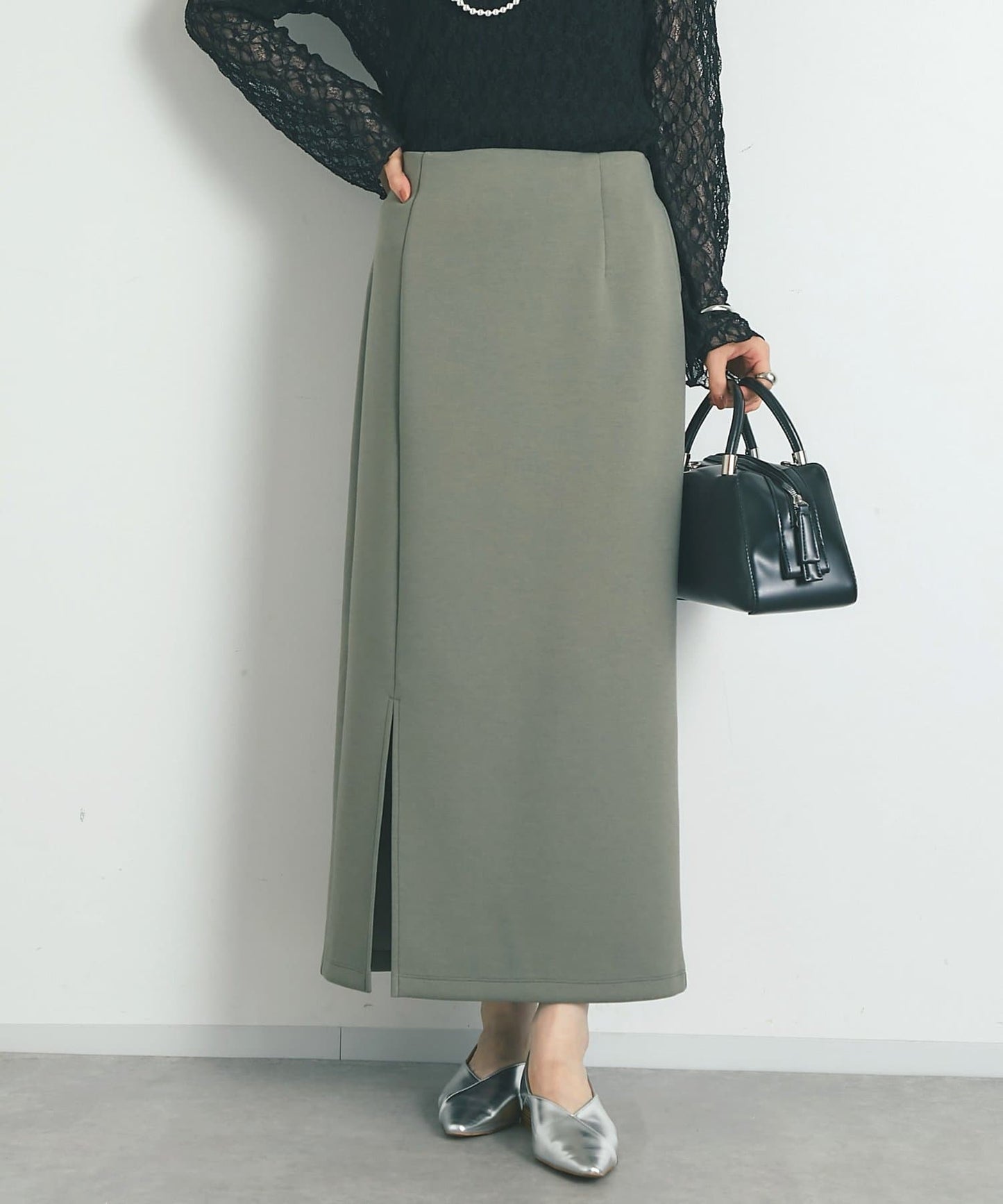 un dix cors Slit Double-Knit Narrow Skirt All-Season Bestseller with Flattering Fit