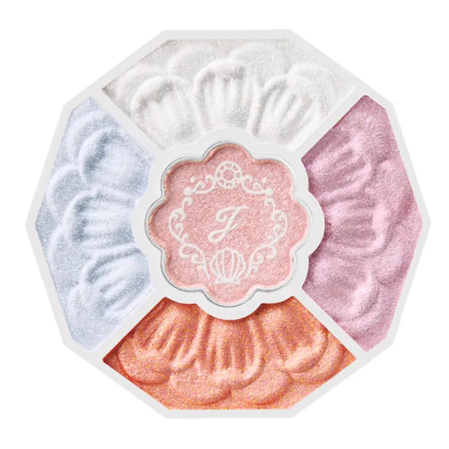 JILL STUART Bloom Couture Eyes Jewelled Bouquet “Crystal Lagoon Palace” | Limited Edition 5-Color Eyeshadow Palette | 15 Mermaid Opal / 16 Sun-Kissed Sunstone