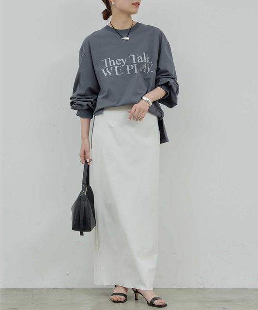 GALLARDAGALANTE Stretch Maxi Tight Skirt 2 3 Sizes High-Waist I-Line Silhouette