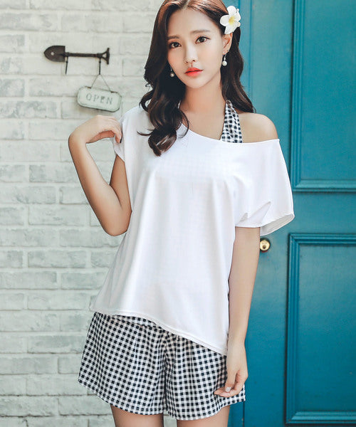 OSYAREVO Women’s 4-Piece Tankini Swimwear Set UV Cut 99.9%+ UPF50+ Rash Guard Body-Shaping & Fitness-Ready